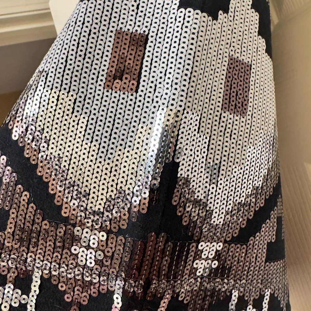 Express Sequin Patterned Skirt
